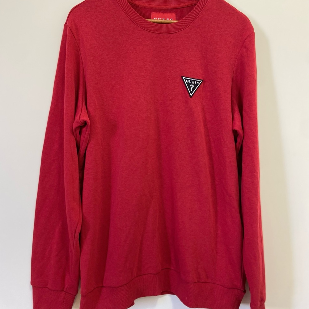 Brand New Guess Red Crewneck Sweater